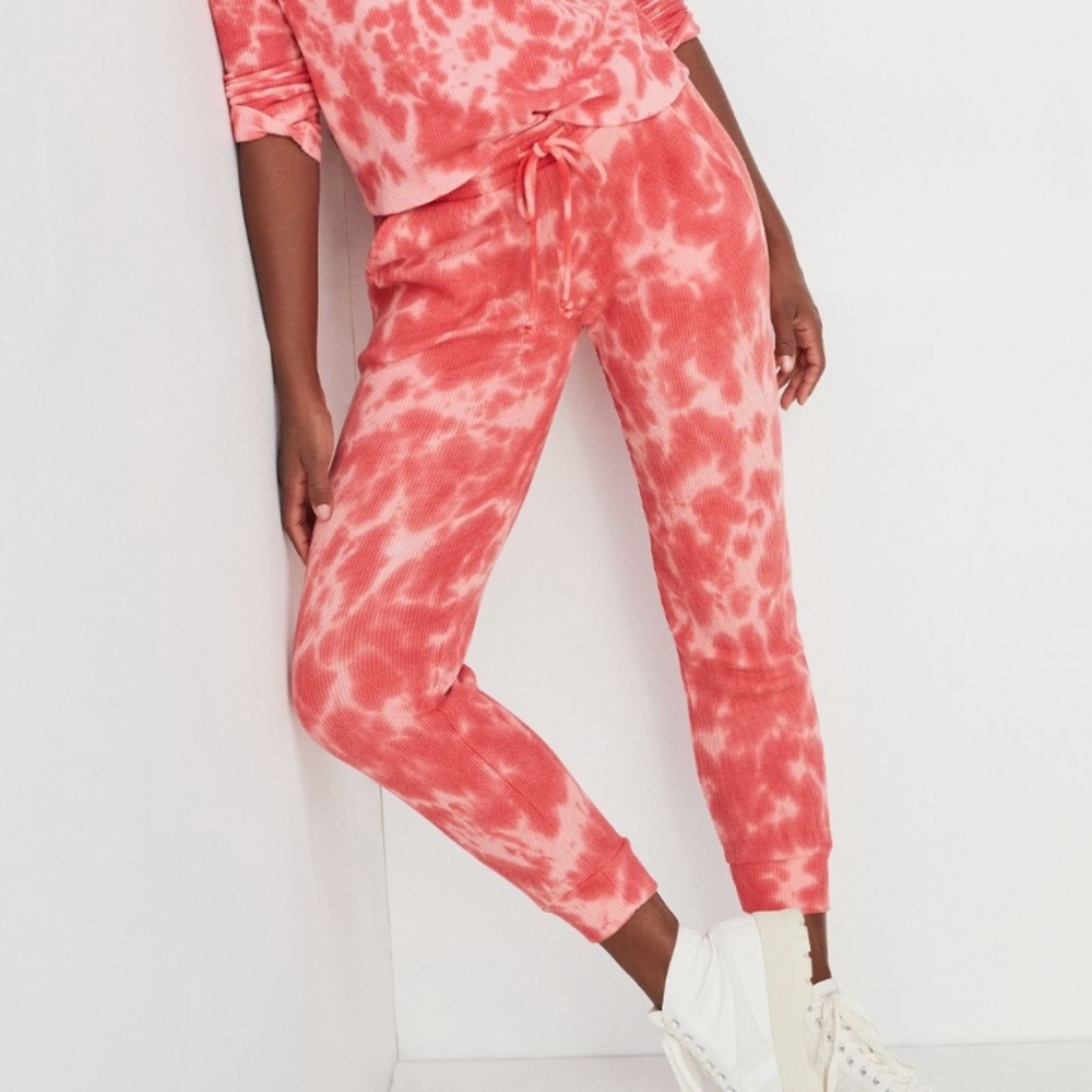 NWT Anthropologie Waffle Tie Dye Joggers. Size Small